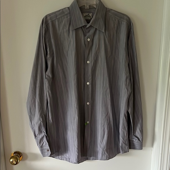 Hermes Tops - Hermes Purple Button Down Shirt Classic Design